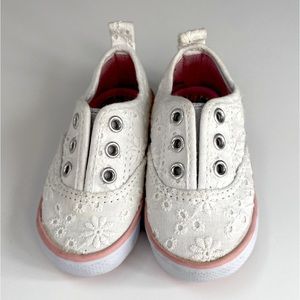 Koala Kids Baby Girl Pink and White Sneakers, Size 4